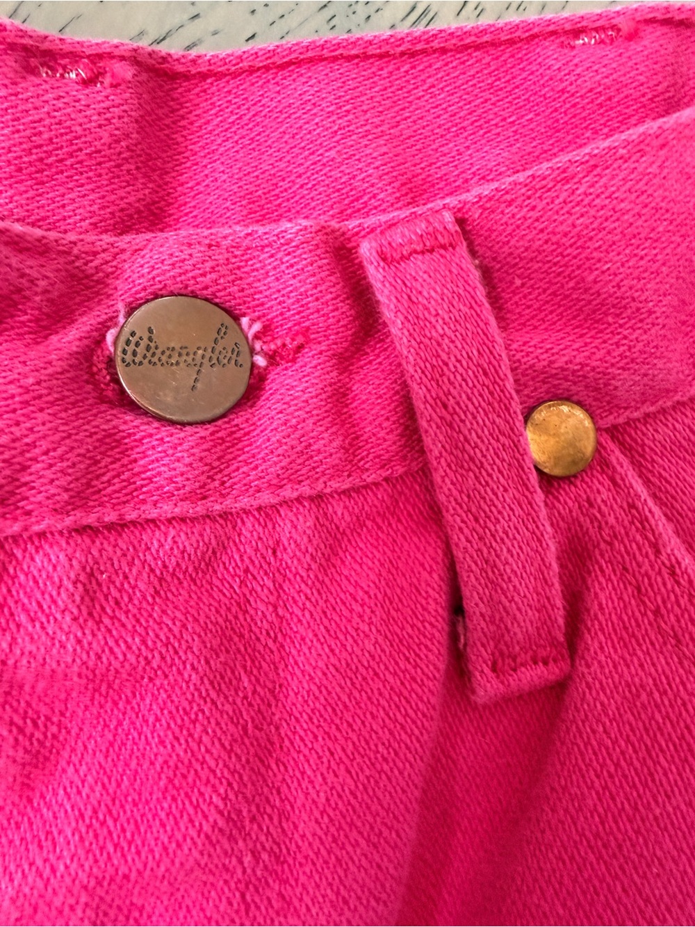 Women’s Vintage Wranglers high waisted straight leg jeans, pink 80/90’s size 8 - Picture 4 of 10